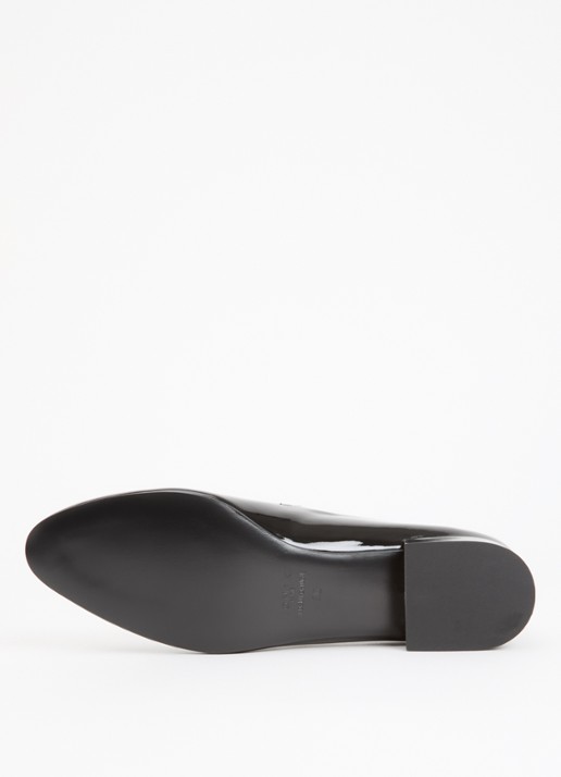 Jonak Desance Mary Jane ballerina van kalfsleer met lakfinish - detail 5 zwart