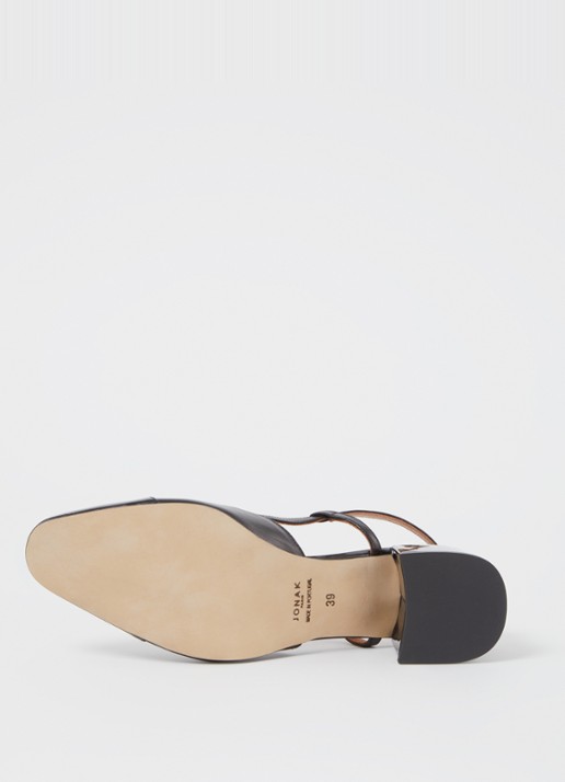 Jonak Dhapopy slingback met lakleren details - detail 5 zwart