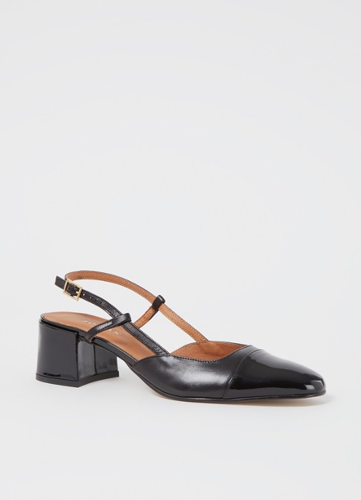 Jonak Dhapopy slingback met lakleren details