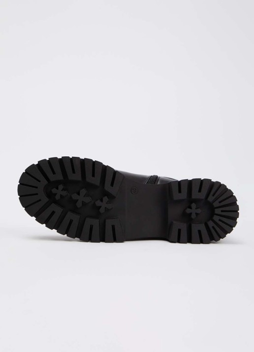 Jonak Done bikerboot van kalfsleer - detail 3 zwart