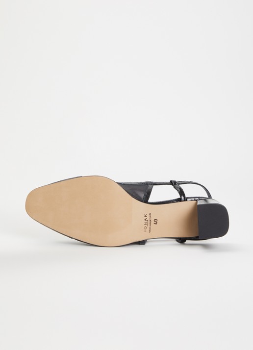 Jonak Drag slingback van lakleer met details van mesh - detail 4 zwart