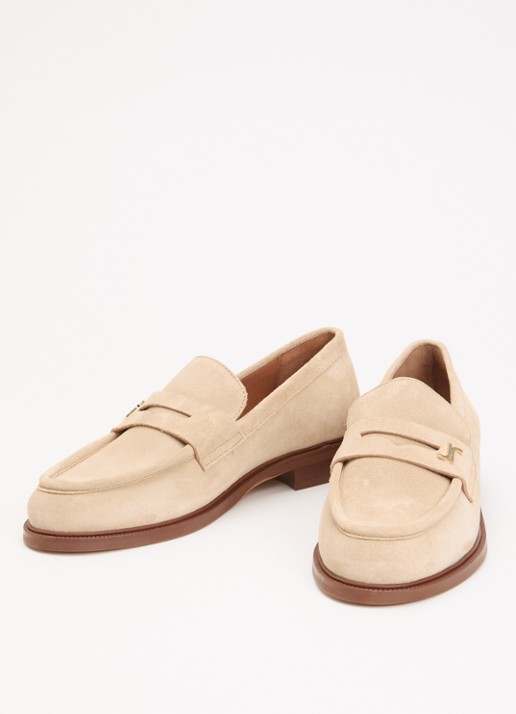 Jonak Duedi Croute loafer van kalfsleer - detail beige