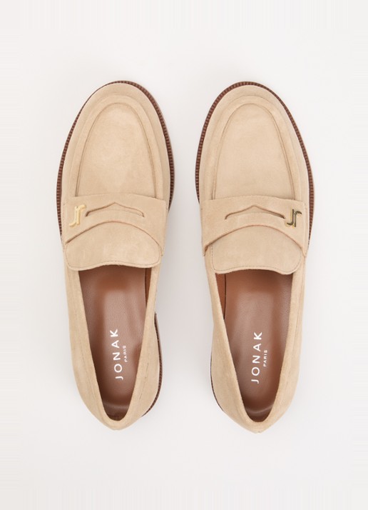 Jonak Duedi Croute loafer van kalfsleer - detail 2 beige