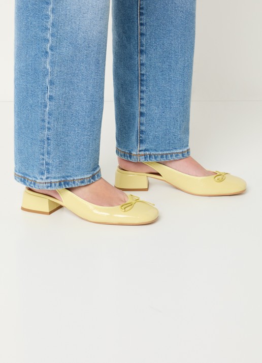 Jonak Dybilo slingback van kalfsleer met lakfinish