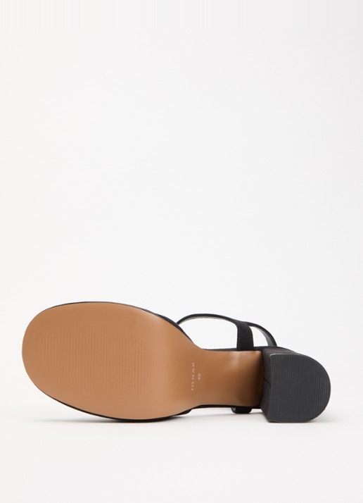 Jonak Jennyfer sandalette met details van mesh - detail 3 zwart