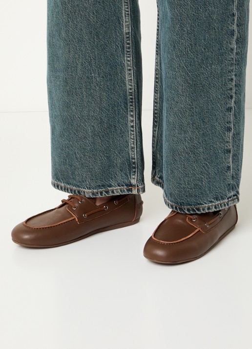 Jonak Lalie bootschoen van leer - voorkant 2 bruin