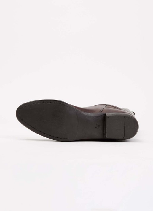 Jonak Melody laars van kalfsleer met gespdetail - detail 3 donkerbruin