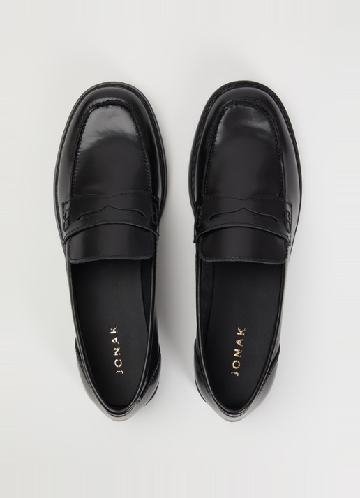 Jonak Naomie loafer van leer - detail 3 zwart