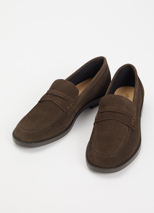 Jonak Naomie loafer van suède - detail bruin