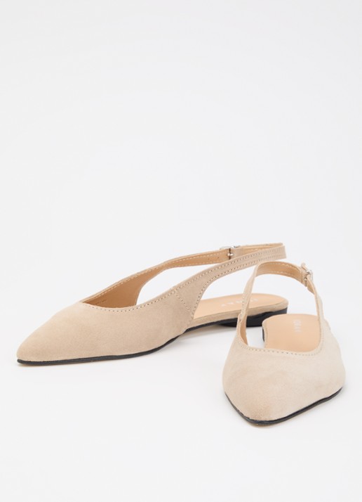 Jonak Noa slingback van leer  - detail 2 camel