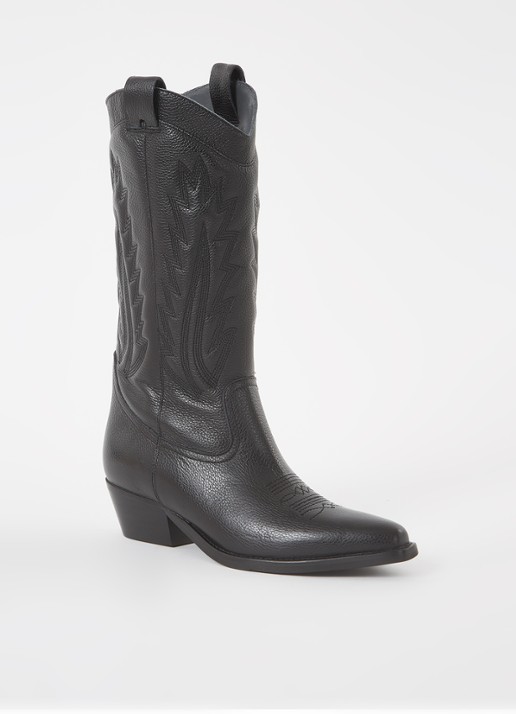 Jonak Noir cowboylaars van leer