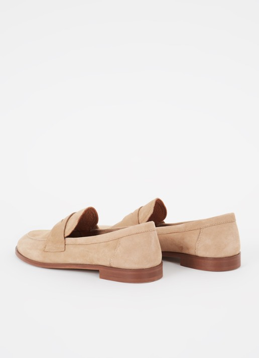 Jonak Thelma loafer van geitensuède - achterkant camel
