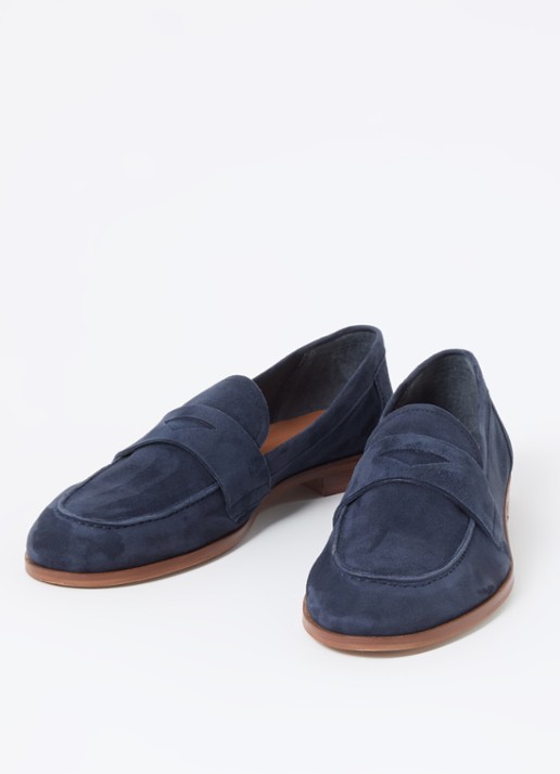 Jonak Thelma loafer van geitensuède - detail 3 indigo