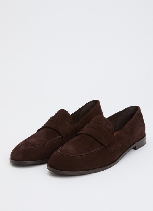 Jonak Thelma loafer van geitensuède - detail 3 donkerbruin