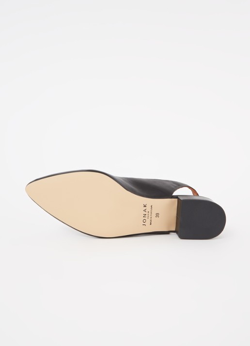 Jonak Vince slingback van kalfsleer - detail 5 zwart