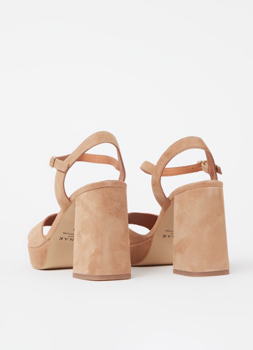 Jonak VLADA VELOURS Noir 36 - achterkant 6 camel