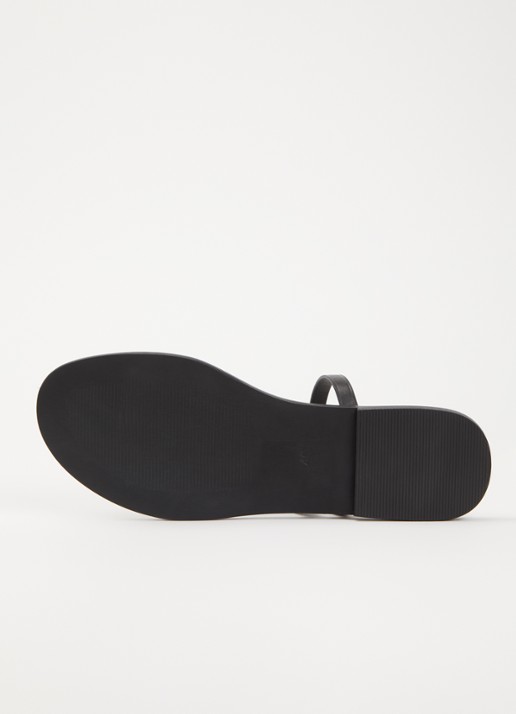 Jonak Wife slipper van kalfsleer - detail 4 zwart