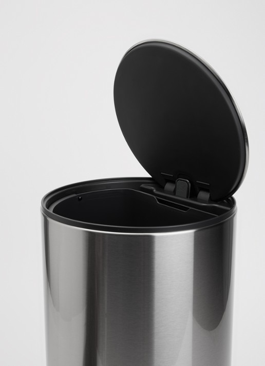 Joseph Joseph Arc pedaalemmmer 10 liter  - voorkant 2 zilver