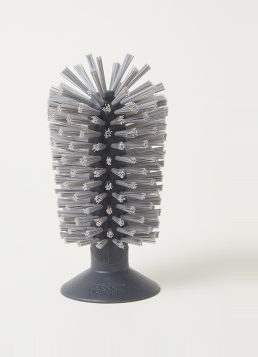 Joseph Joseph Brush Up afwasborstel met zuignap - voorkant 2 grijs