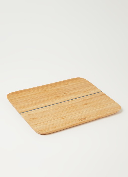 Joseph Joseph Chop2Pot snijplank van bamboe 33 x 27 cm - voorkant 3 lichtbruin