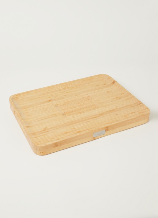 Joseph Joseph Cut & Carve snijplank van hout 40 x 30 cm - voorkant 3 bruin