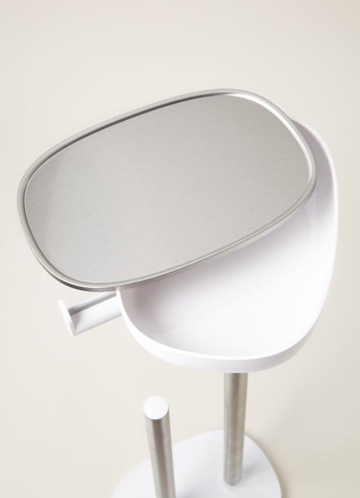 Joseph Joseph EasyStore Butler Plus toiletrolhouder - detail 3 zilver