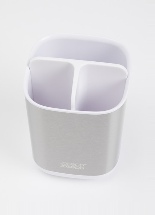 Joseph Joseph EasyStore tandenborstelhouder 12 cm - voorkant 2 wit