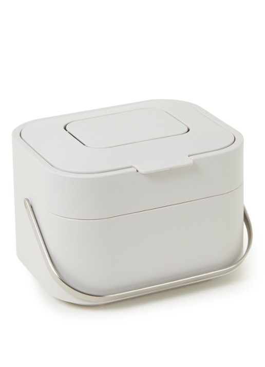 Joseph Joseph IntelligentWaste Caddy prullenbak 4 liter - voorkant 2 lichtgrijs