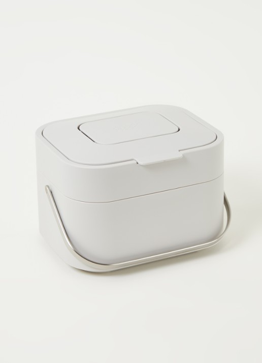 Joseph Joseph IntelligentWaste Caddy prullenbak 4 liter - voorkant 3 lichtgrijs