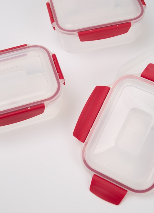 Joseph Joseph Nest Lock voorraaddoos set van 4 - voorkant 2 rood