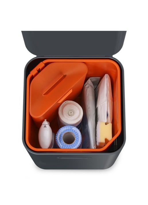 Joseph Joseph Totem Compact prullenbak 40 liter - detail 2 donkergrijs