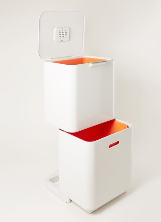 Joseph Joseph Totem Max prullenbak 60 liter - detail 3 lichtgrijs