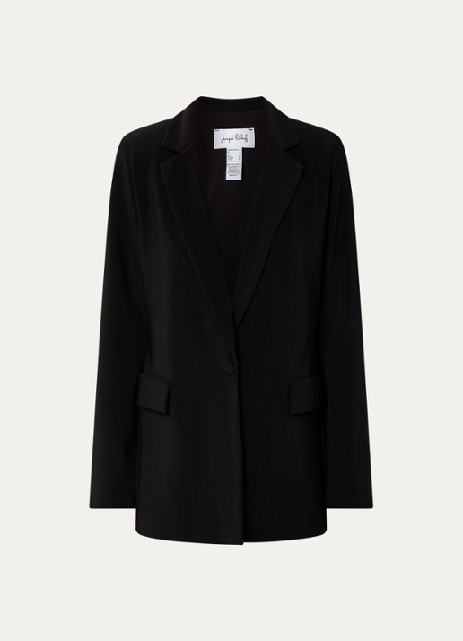 Joseph Ribkoff Blazer met klepzakken en schoudervulling - voorkant 2 zwart