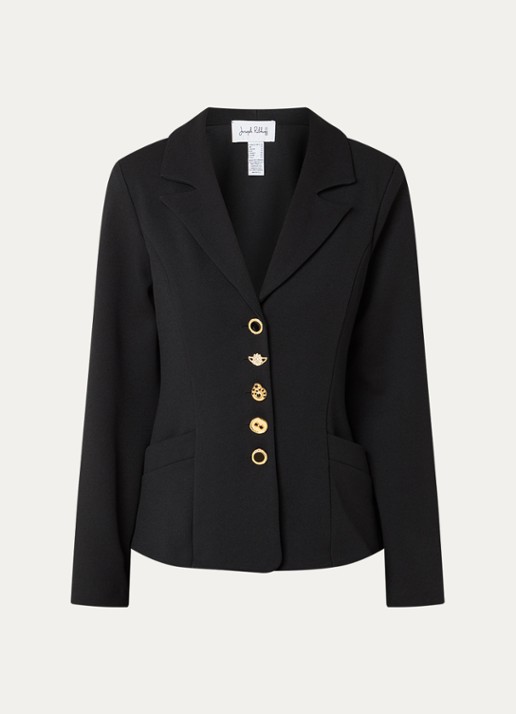 Joseph Ribkoff Blazer met steekzakken - voorkant 3 zwart