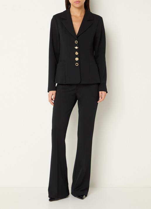 Joseph Ribkoff Blazer met steekzakken - voorkant 4 zwart