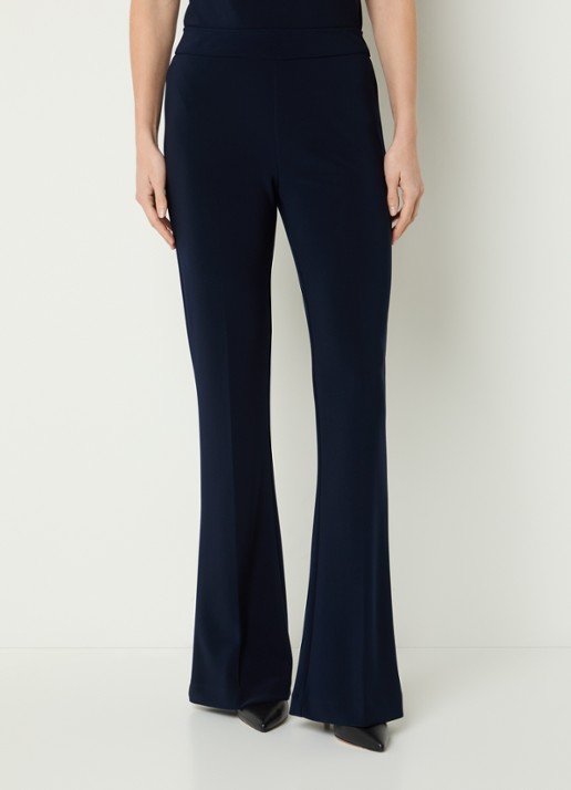 Joseph Ribkoff High waist flared fit pantalon met persplooi