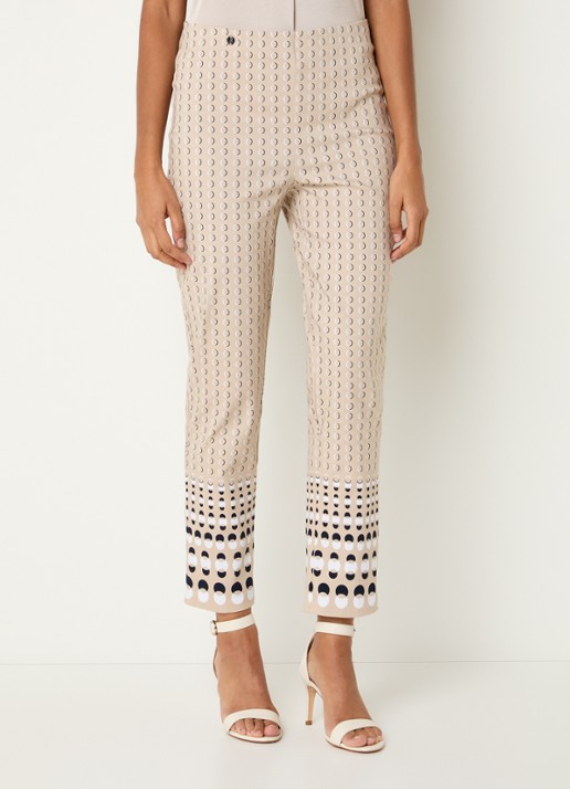 Joseph Ribkoff High waist slim fit pantalon met print