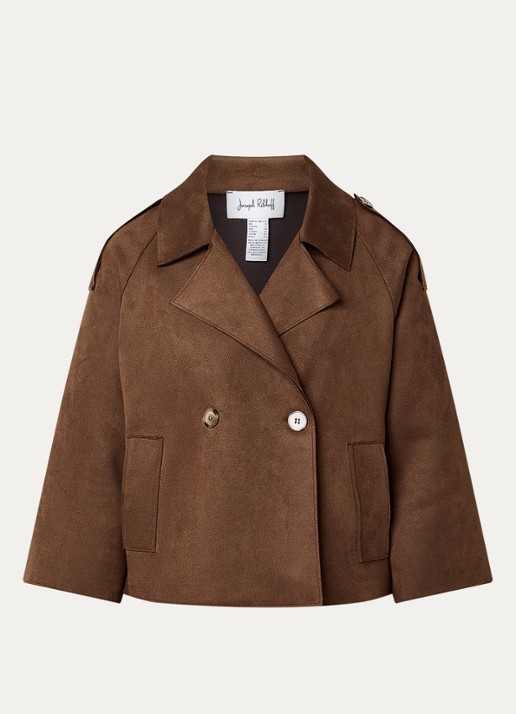 Joseph Ribkoff Jack met knoopsluiting - voorkant 3 hazelnootbruin