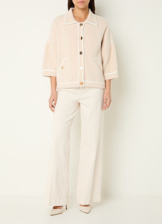 Joseph Ribkoff Jack met steekzakken - voorkant 3 beige