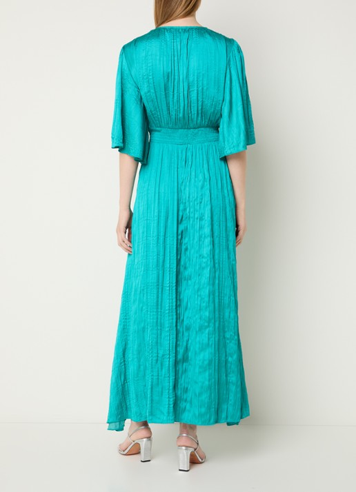 Joseph Ribkoff Maxi tuniekjurk met V-hals - achterkant 3 turquoise