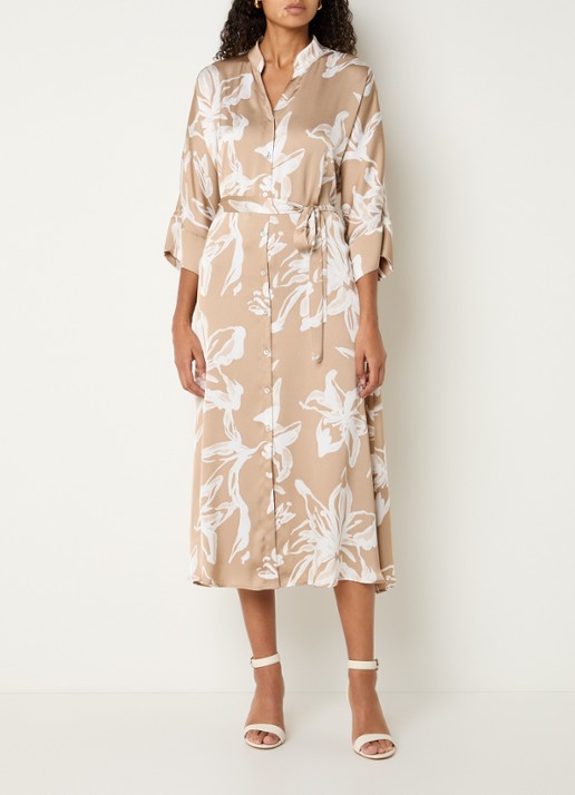 Joseph Ribkoff Midi blousejurk van satijn met bloemenprint