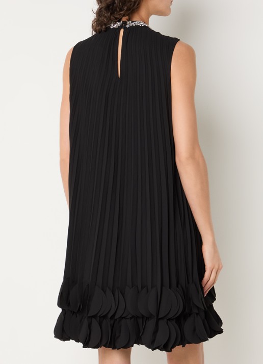 Joseph Ribkoff Mini jurk met strass  - achterkant 3 zwart