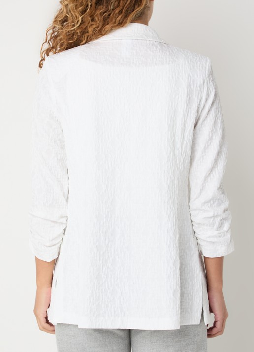 Joseph Ribkoff Oversized blazer met structuur - achterkant 3 wit