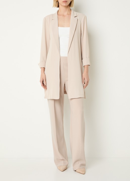 Joseph Ribkoff Oversized blazer met zijsplit - voorkant 2 creme