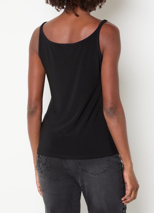 Joseph Ribkoff Tanktop met ronde hals - achterkant 2 zwart