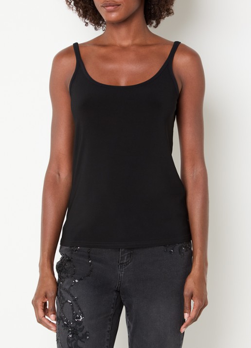 Joseph Ribkoff Tanktop met ronde hals - detail zwart