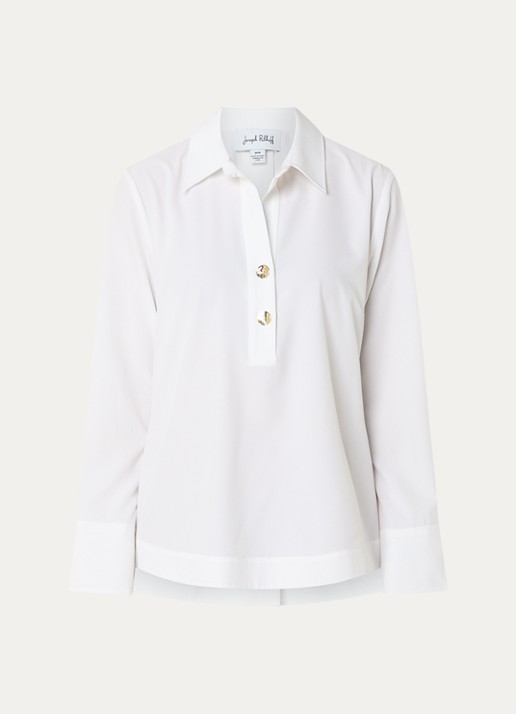 Joseph Ribkoff Tuniek met trompetmouw  - voorkant wit