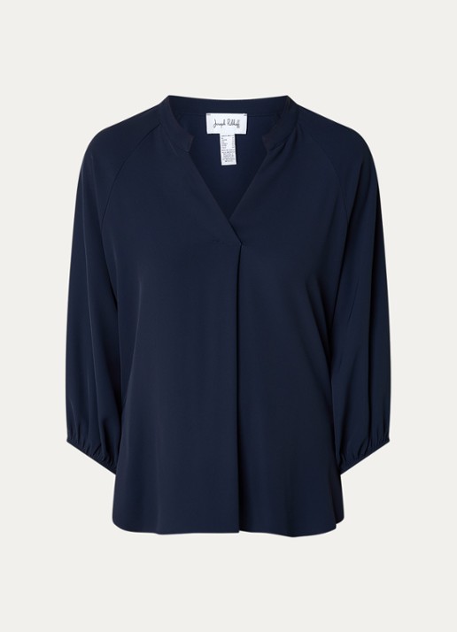 Joseph Ribkoff Tuniek met V-hals - voorkant 2 donkerblauw
