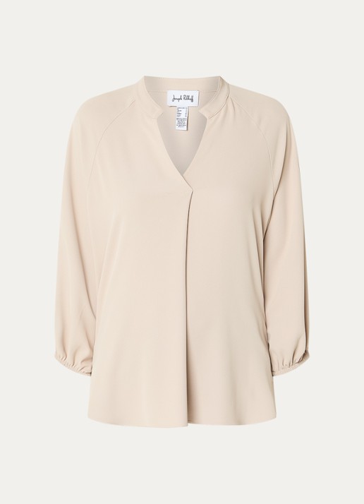 Joseph Ribkoff Tuniek met V-hals - voorkant creme