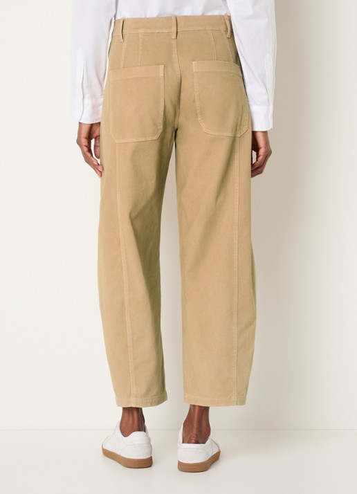 Josephine & Co Basile high waist balloon fit broek met steekzakken - achterkant 3 camel